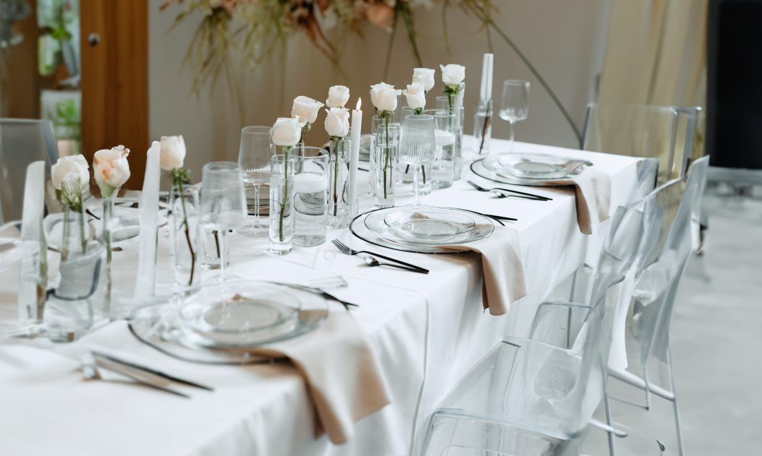 Small clear simple vases rental Sacramento CA | Rent4.Party