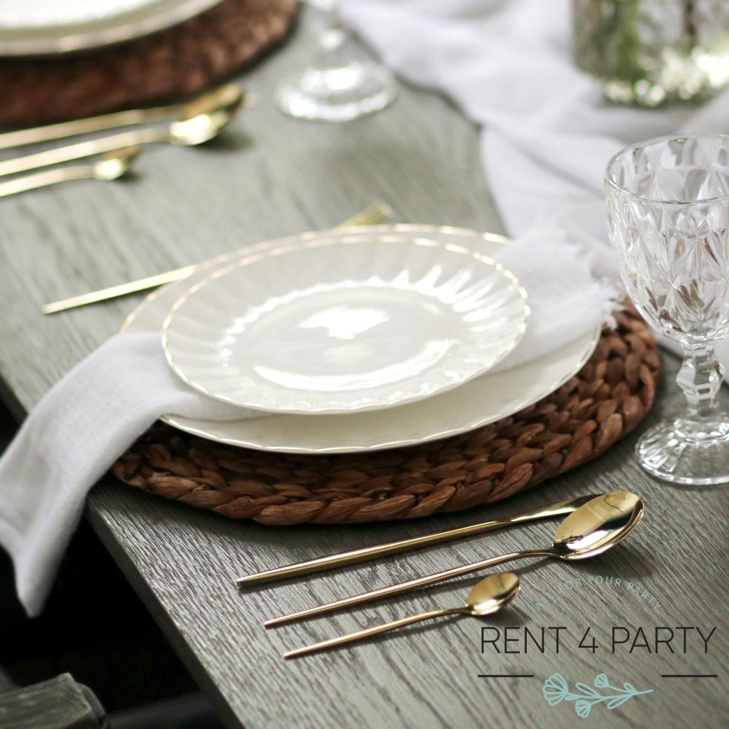 White Fabric Napkins rental Sacramento CA | Rent4.Party