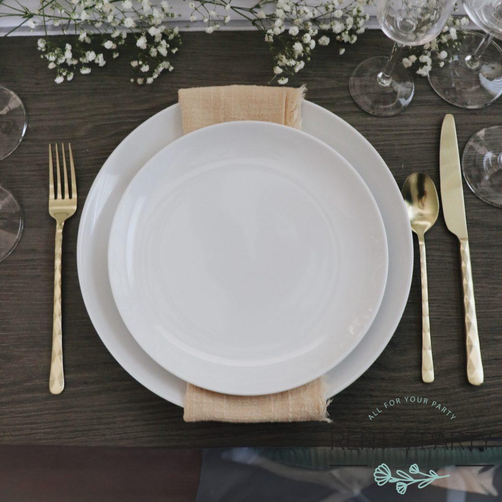 Cotton Linen Napkins Rustic Dinner rental Sacramento CA | Rent4.Party