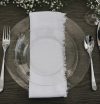 White Fabric Napkins rental Sacramento CA | Rent4.Party