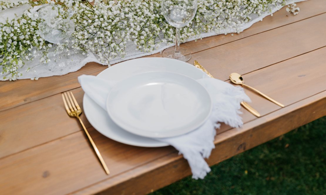 White Fabric Napkins rental Sacramento CA | Rent4.Party