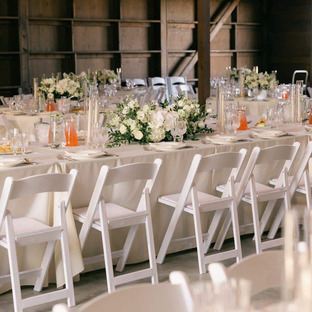 White chair rental Sacramento CA | Rent4.Party